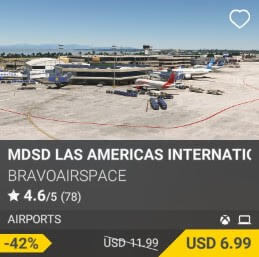 MDSD Las Americas International Airport by BravoAirspace. USD $11.99 (on sale for 6.99)