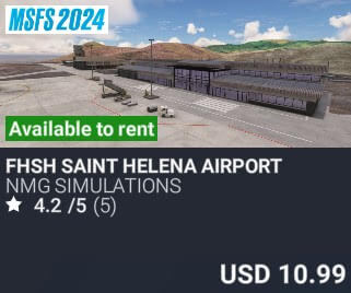 FHSH Saint Helena Airport by NMG Simulations. USD $10.99