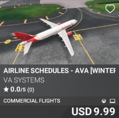 Airline Schedules - AVA [Winter 2025] by VA SYSTEMS. USD $9.99