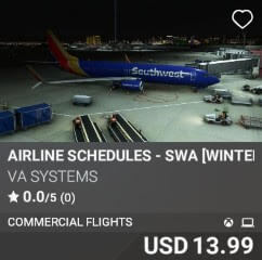 Airline Schedules - SWA [Winter 2025] by VA SYSTEMS. USD $13.99