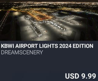 KBWI Airport Lights 2024 Edition by Dreamscenery. USD $9.99