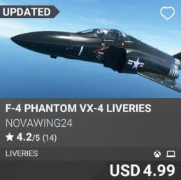 F-4 Phantom VX-4 Liveries by Novawing24. USD $4.99