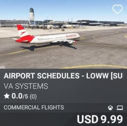 Airport Schedules - LOWW [Summer 2025] by VA SYSTEMS. USD $9.99