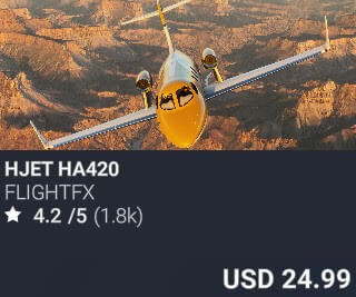 Hjet HA420 by FlightFX. USD $24.99