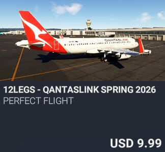 12LEGS - QantasLink Spring 2026 by Perfect Flight. USD $9.99