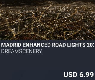 Madrid Enhanced Road Lights 2024 Edition by Dreamscenery. USD $6.99