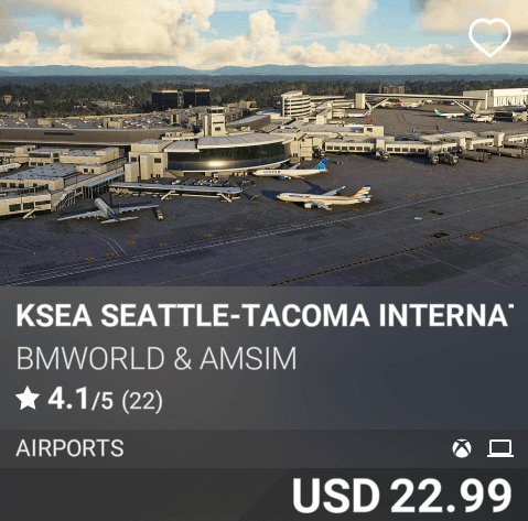 KSEA Seattle-Tacoma International Airport by BMWorld & AmSim. USD 22.99