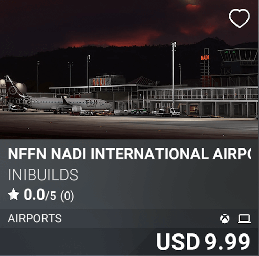 NFFN Nadi International Airport by iniBuilds. USD 9.99
