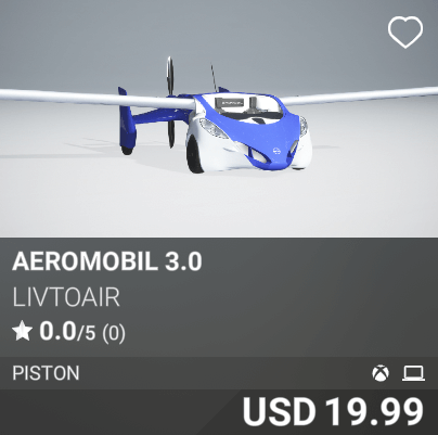 Aeromobil 3.0 by LivToAir. USD 19.99